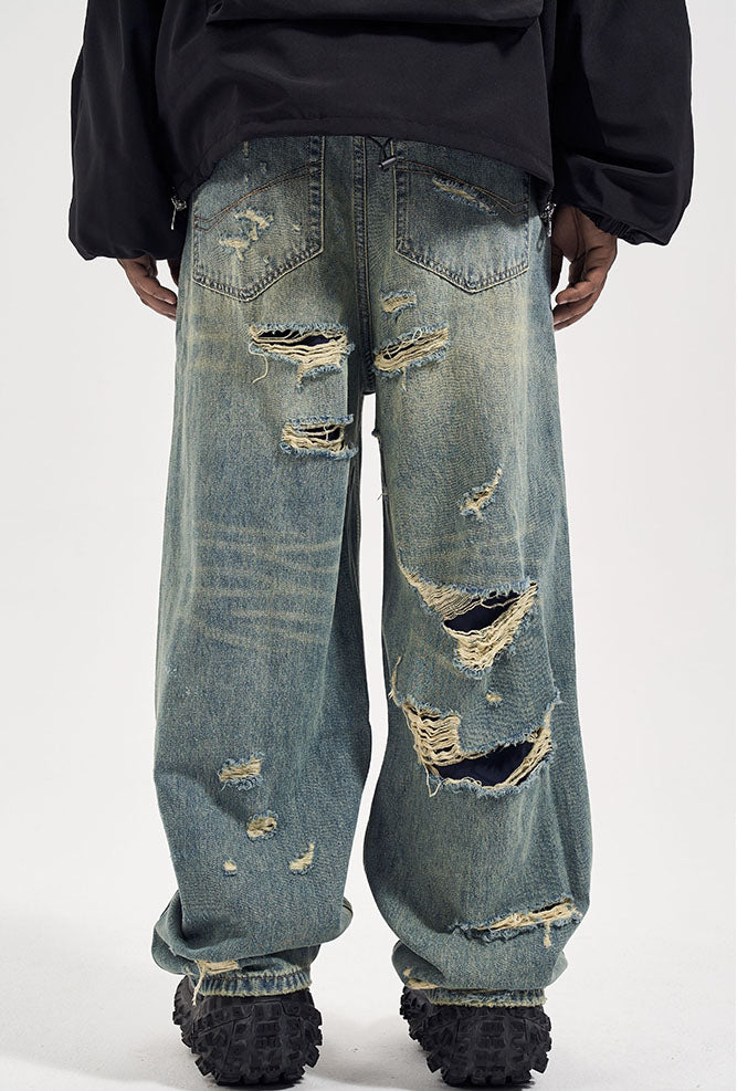 DESTROYED BAGGY PANTS V2