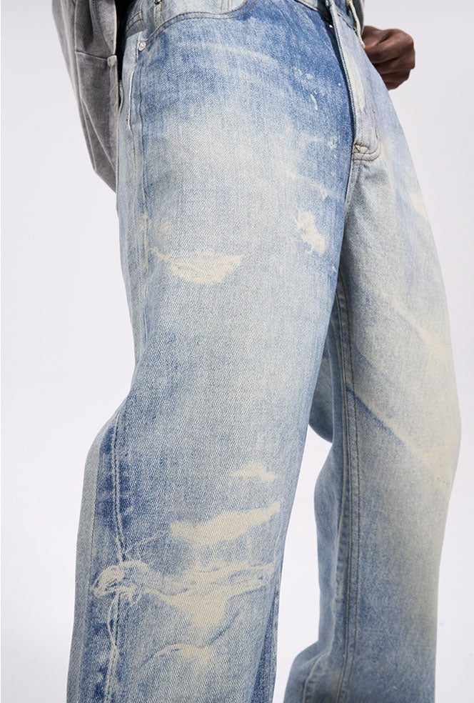 DISTRESSED BAGGY PANTS