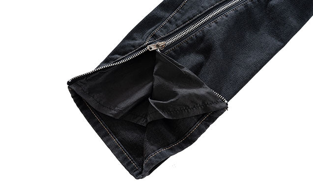 ZIPPER DENIM - BLACK