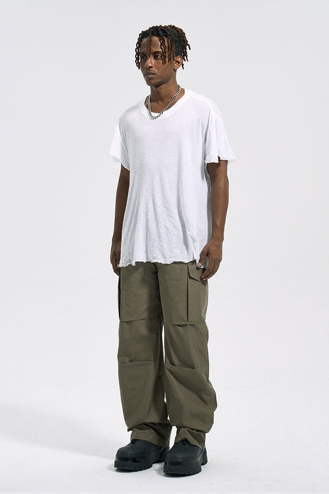 BAGGY CARGO PANTS - GRAY