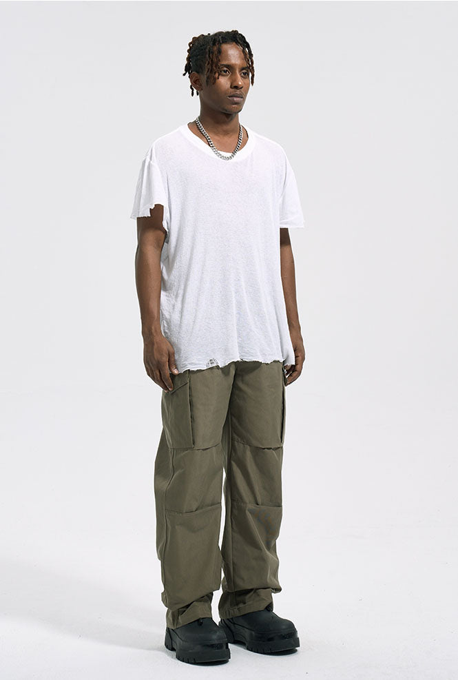 BAGGY CARGO PANTS - GRAY