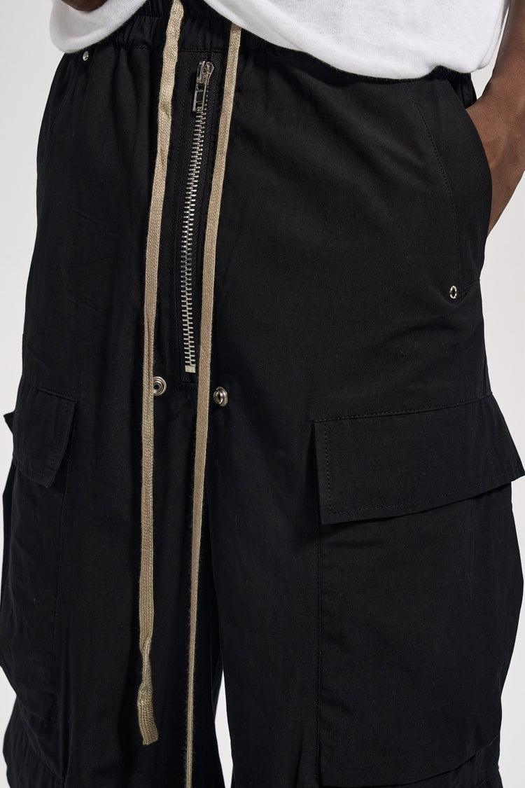 BAGGY CARGO PANTS - BLACK