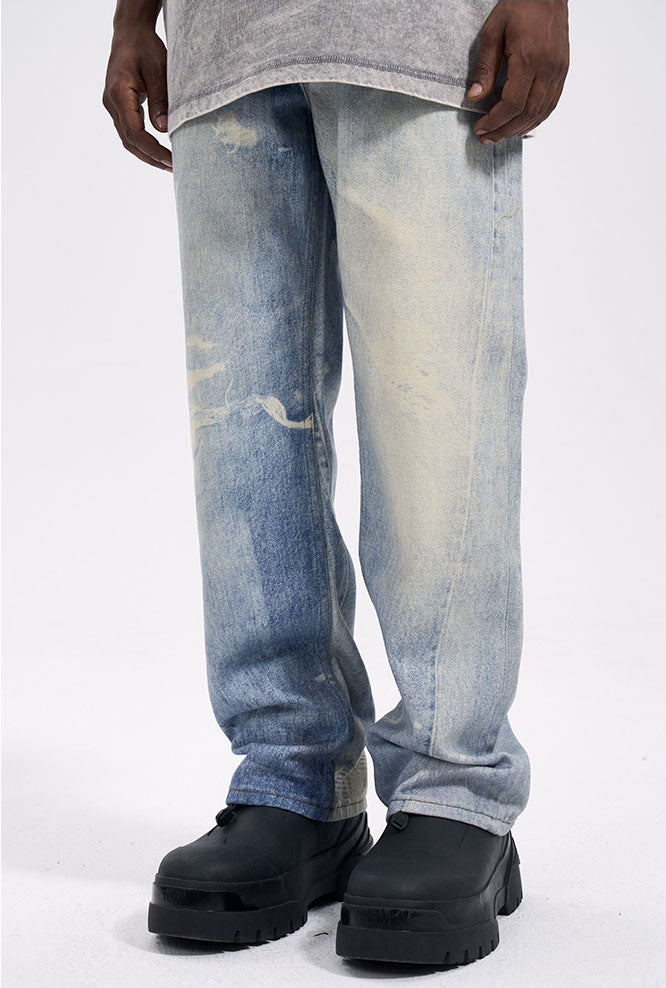 DISTRESSED BAGGY PANTS