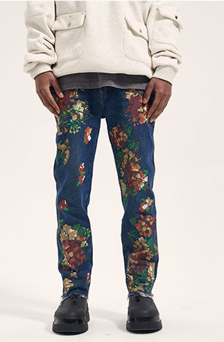 FLOWER PRINTET PANTS