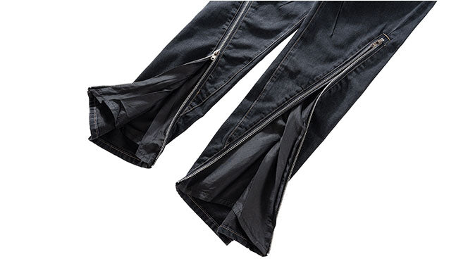 ZIPPER DENIM - BLACK