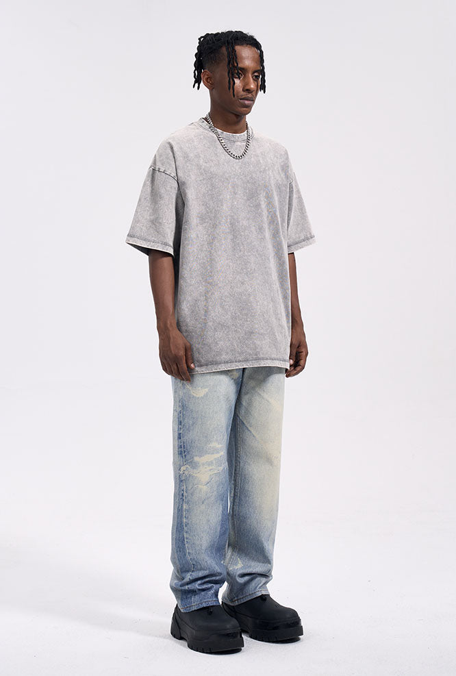 DISTRESSED BAGGY PANTS