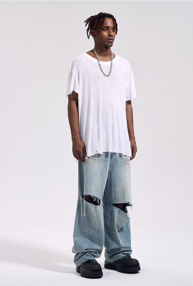 ERSASED BAGGY PANTS